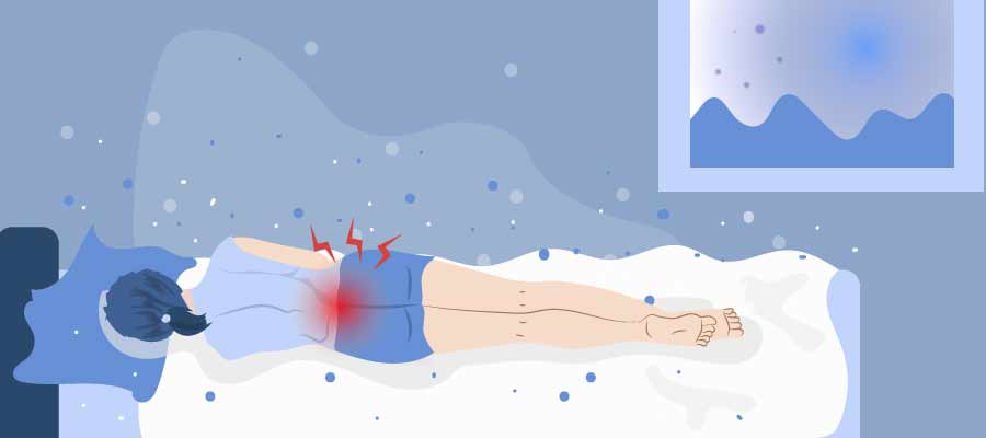 수면시 겪는 허리디스크 통증