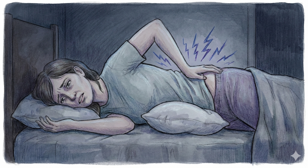 허리디스크 환자가 수면 중 겪는 야간 허리 통증과 아침 기상 시 뻣뻣함의 원인