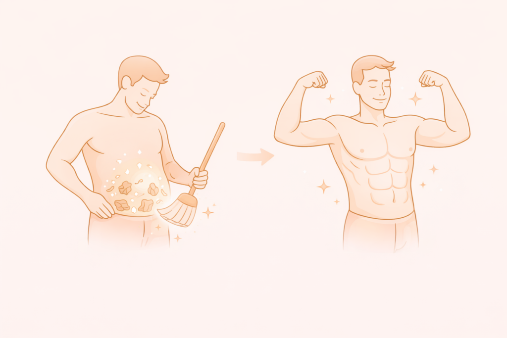 복부 비만 해결을 통한 체중 감량과 척추 건강 회복 과정: 다이어트로 복부 지방을 제거하여 허리디스크 압력을 낮추고 탄탄한 근력 강화를 이룬 체형 교정 효과