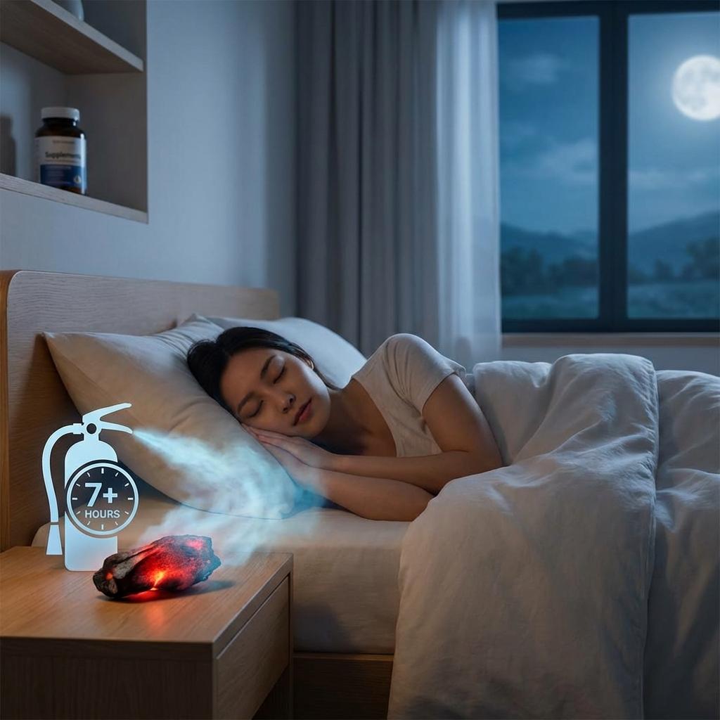 허리디스크 염증 완화를 위한 7시간 이상 수면과 통증 관리 이미지